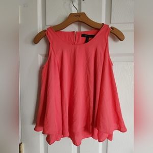 Bcbgmaxazria top xxs coral color euc